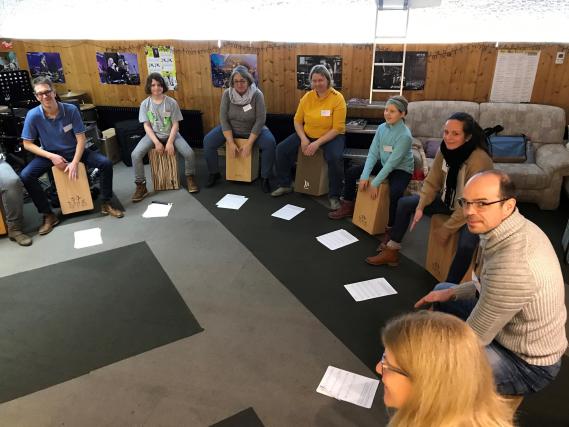 Cajon Power-Day Februar 2020 in Plüderhausen Gruppenfoto 1